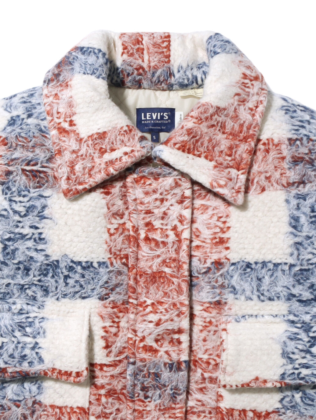 LEVI'S® MADE&CRAFTED®SHERPA FIELD JACKET JADA PLAID NATURAL ...
